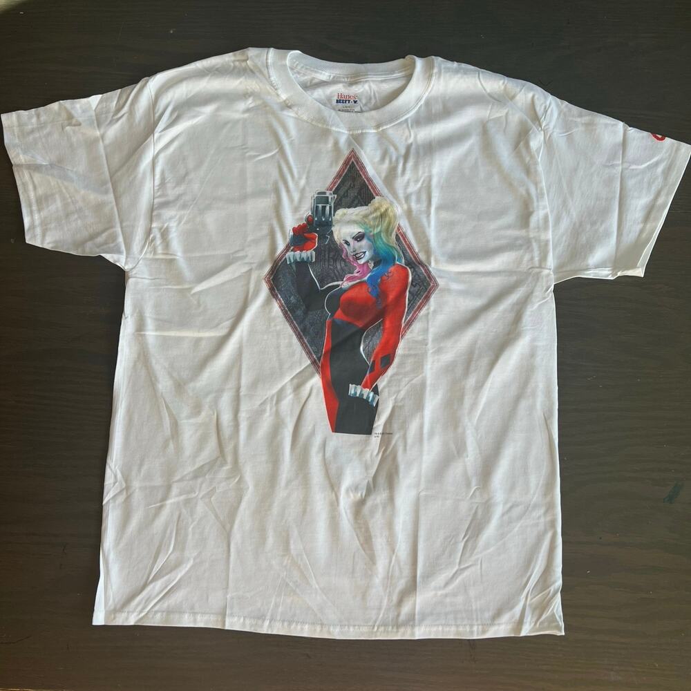 Harley Quinn Gem Turner T-Shirt Hanes Size Large